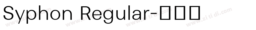 Syphon Regular字体转换